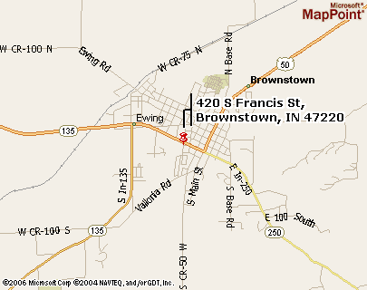 Brownstown, Indiana Facility Map